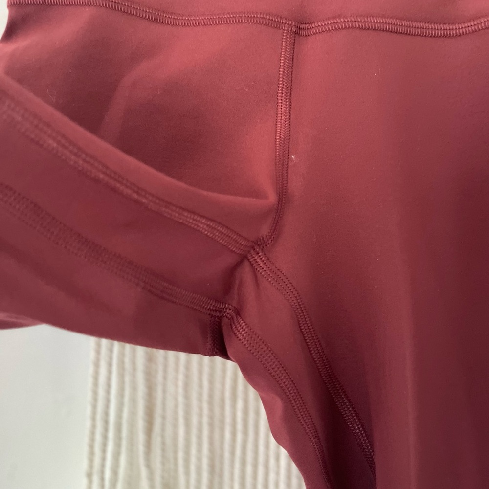 Lululemon Align maroon leggings - Picture 2 of 9